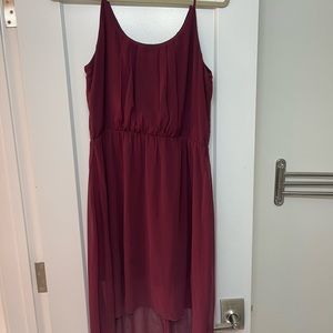 Burgundy/violet Love Culture high low dress